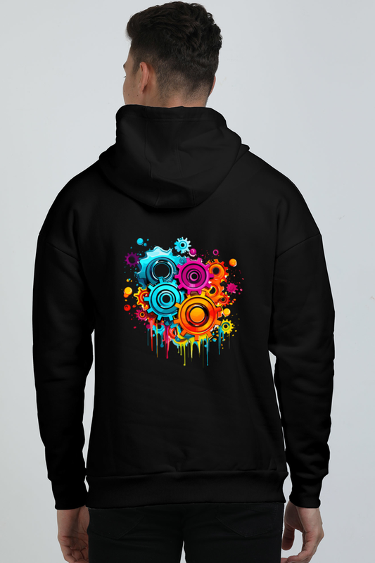 Mechanical Gear Oversized Hoodie